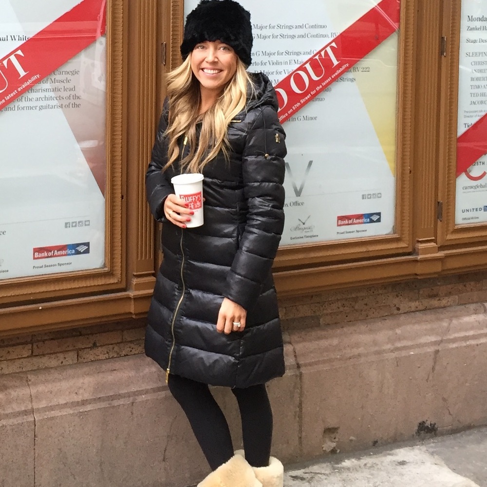 Moncler Black Puffer Coat